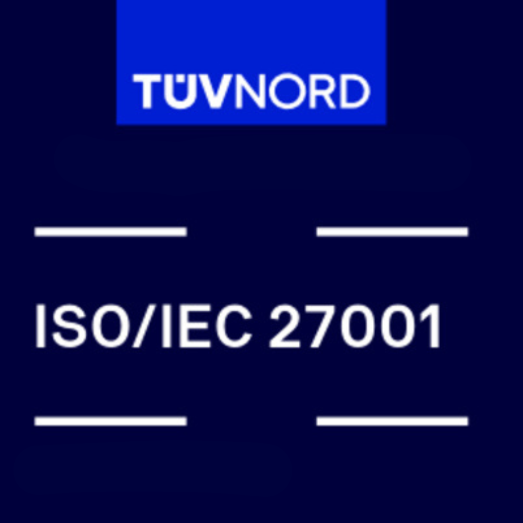 TÜV NORD ISO/IEC 27001 certification badge